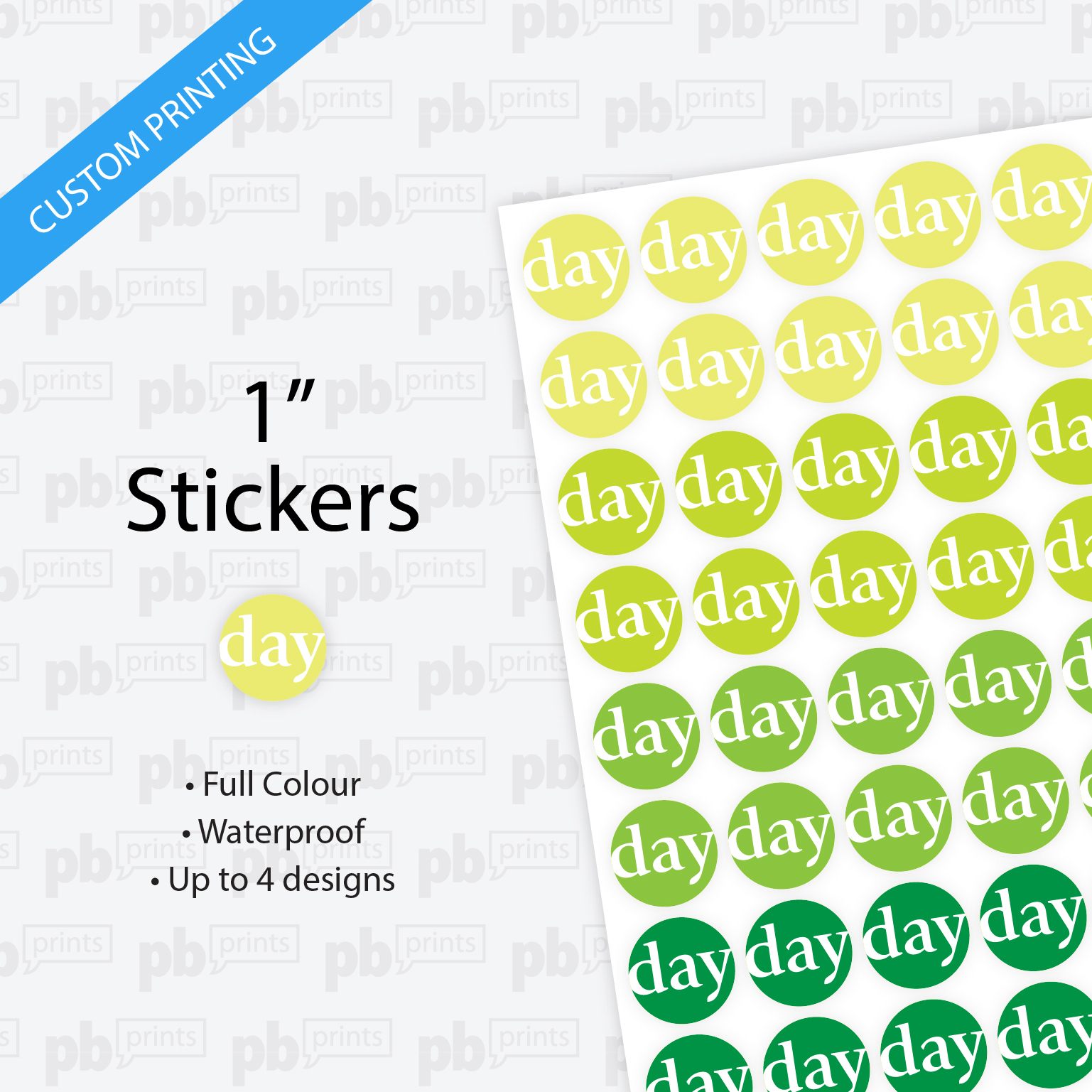 1 Inch Stickers | pbprints